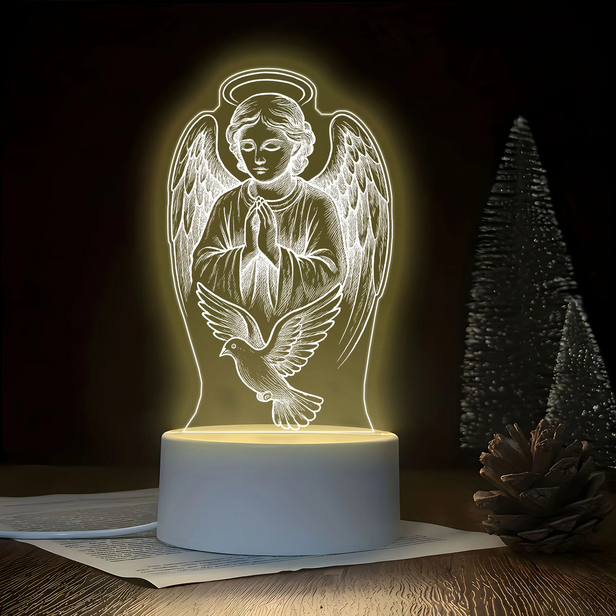 Angel & Dove Night Light