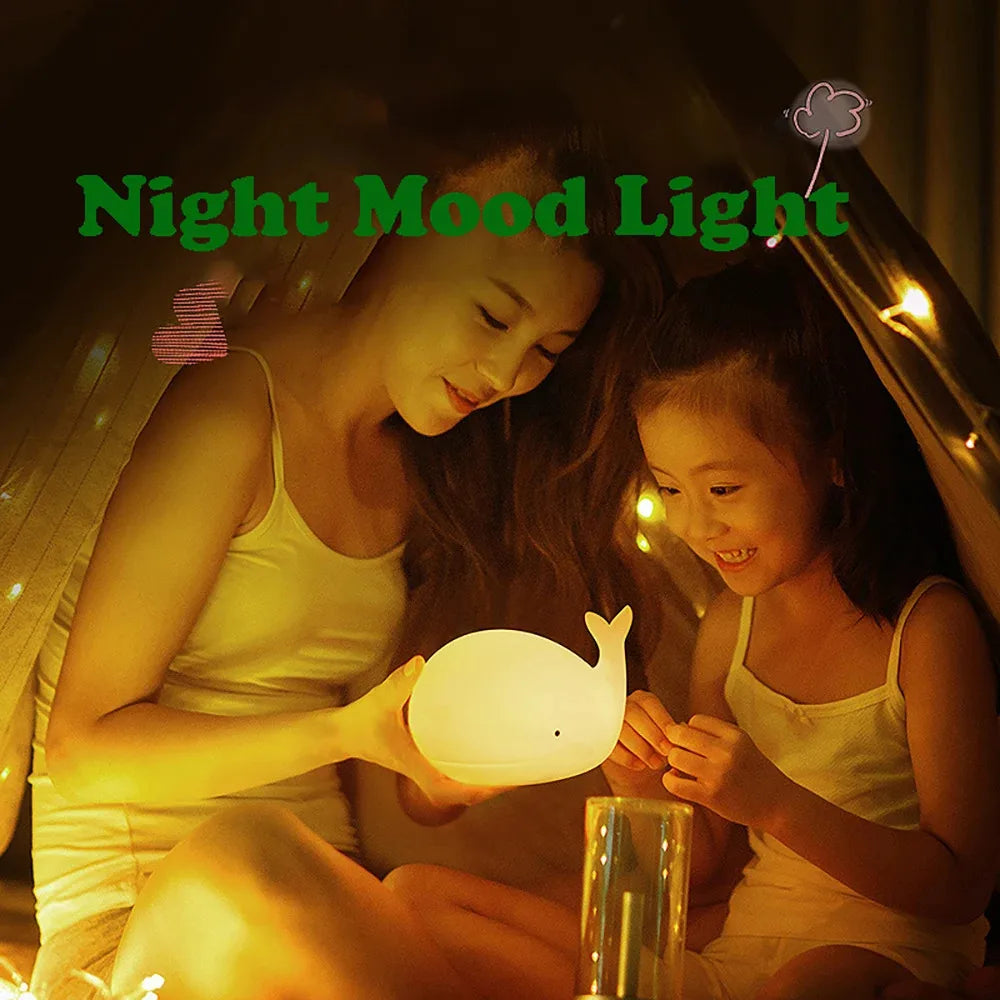 Squishy Whale Night Light
