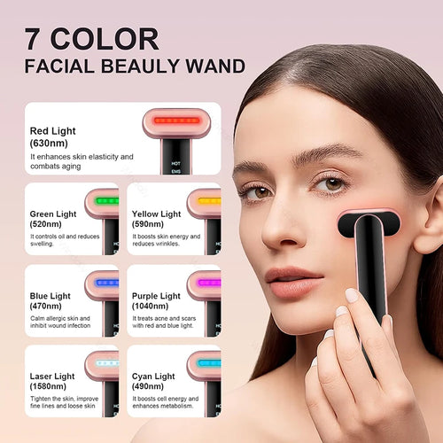 7-Color LED Facial Wand