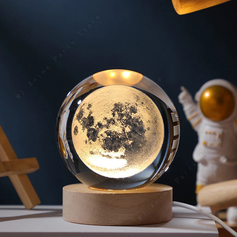 Crystal Ball Planet Lamp