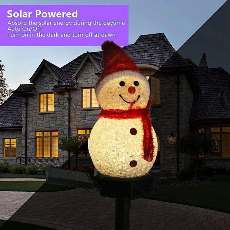 Solar Snowman Garden Light