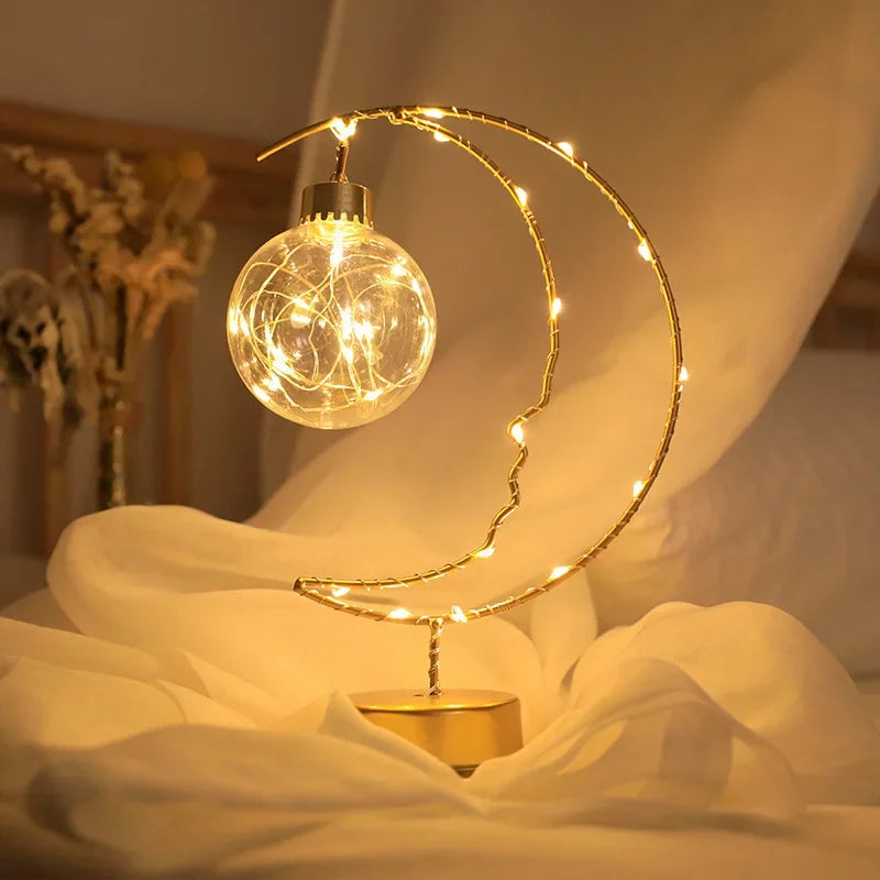 Crescent Moon Fairy Lamp