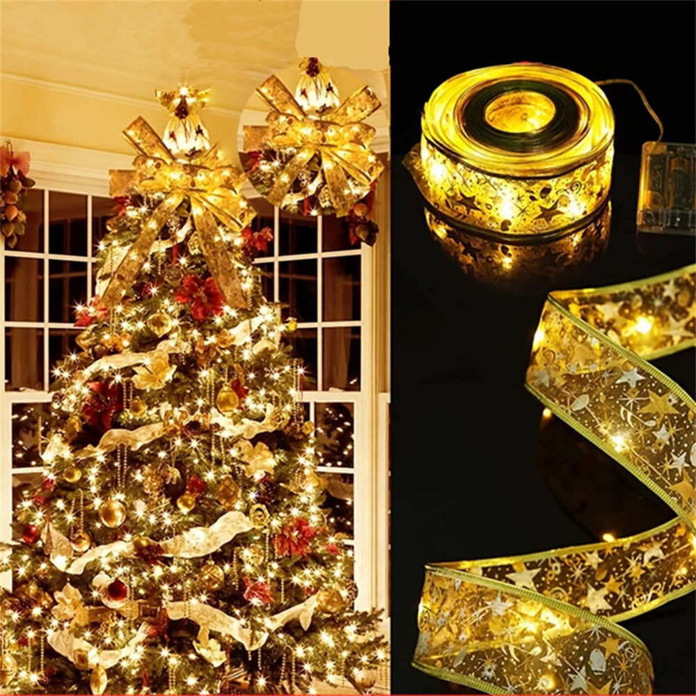 Glowing Ribbon Tree Lights