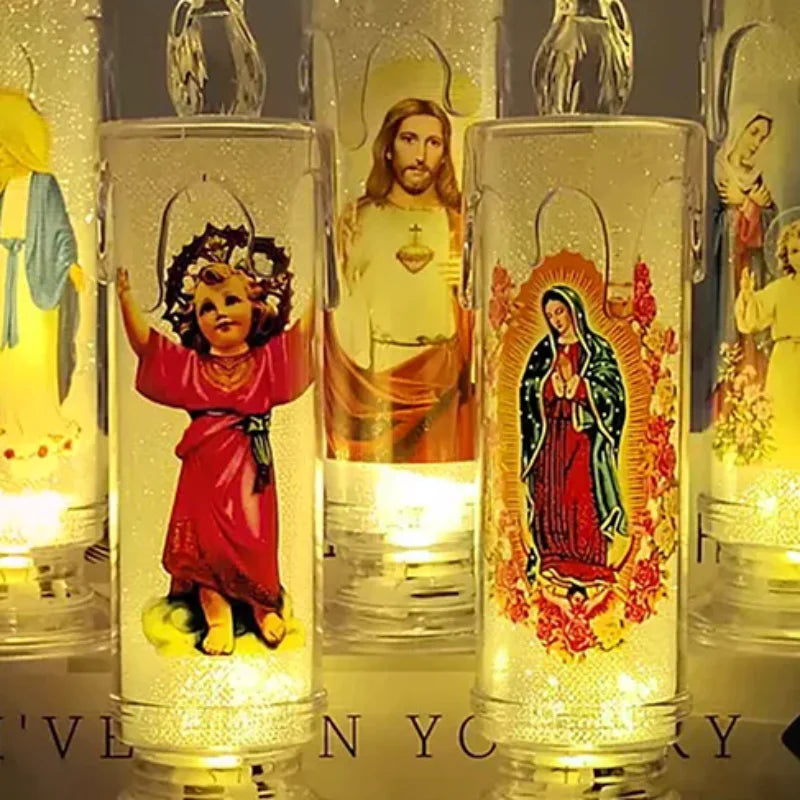 Saints Devotional LED Candle