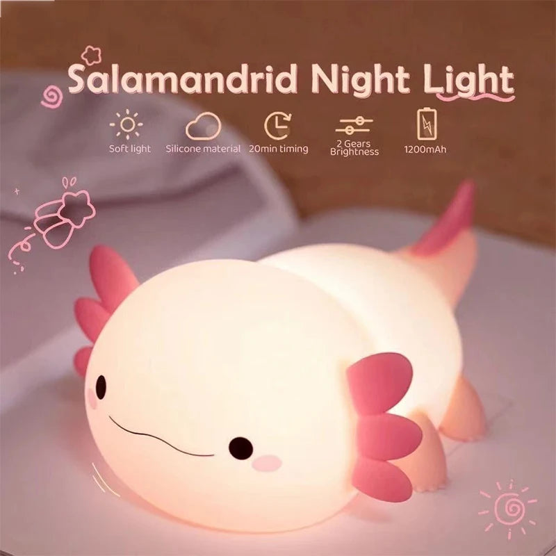Squishy Axolotl Night Light
