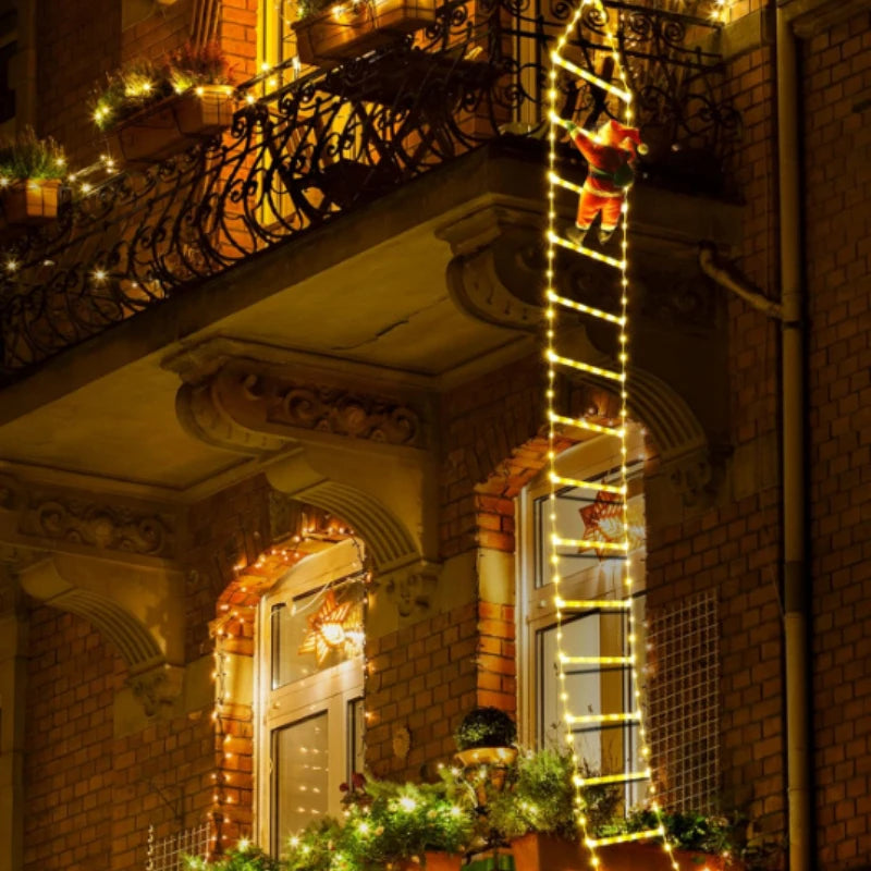 Climbing Santa Ladder Light
