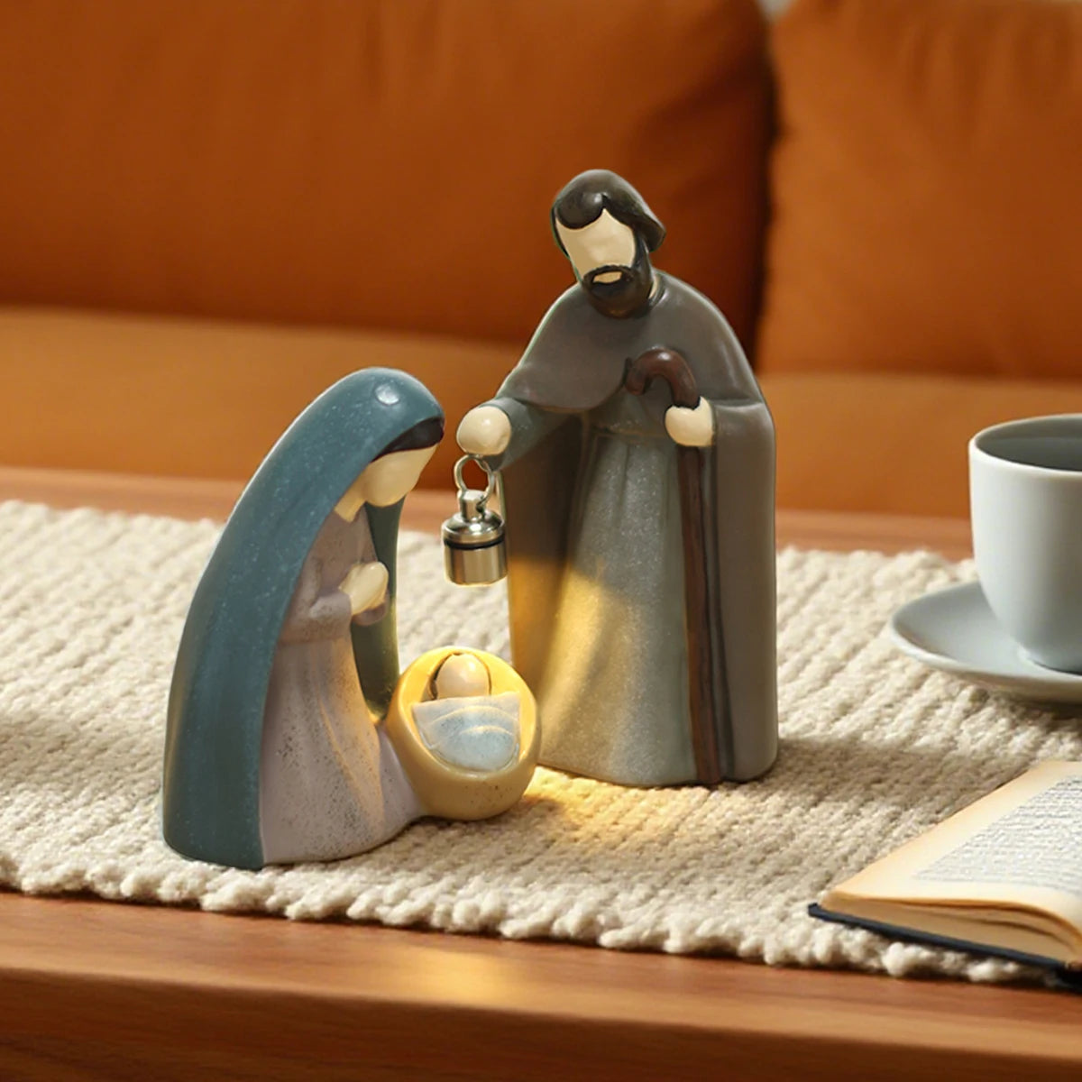 Holy Family Lantern Figurines