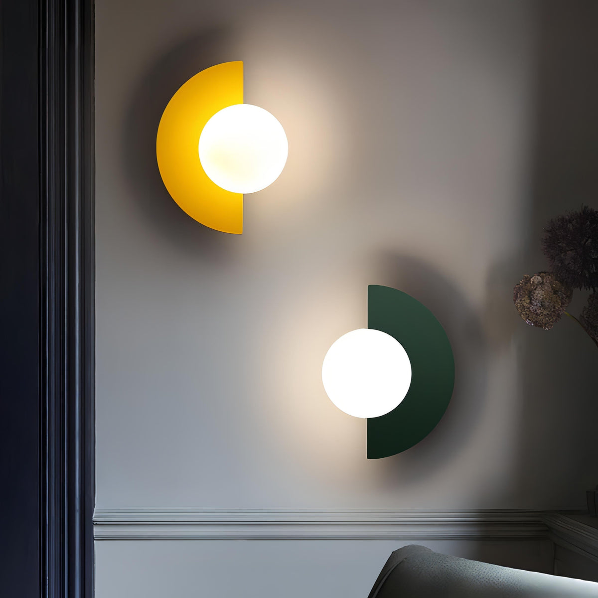 Everest Nordic Half-Moon Wall Light