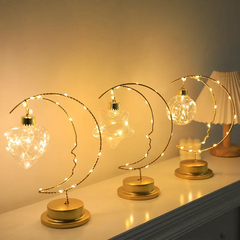 Crescent Moon Fairy Lamp