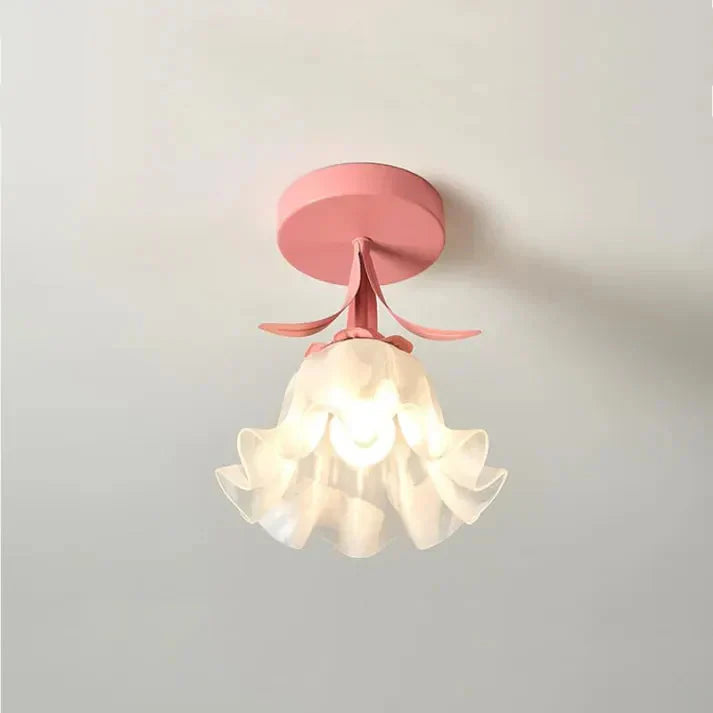 French Tiffany Mini Flower Ceiling Light
