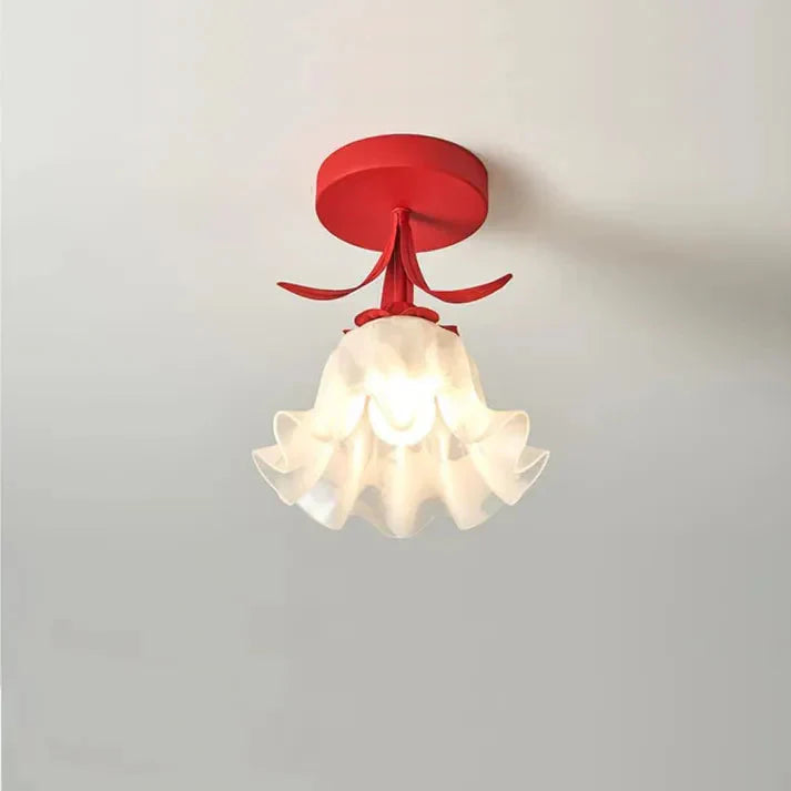 French Tiffany Mini Flower Ceiling Light
