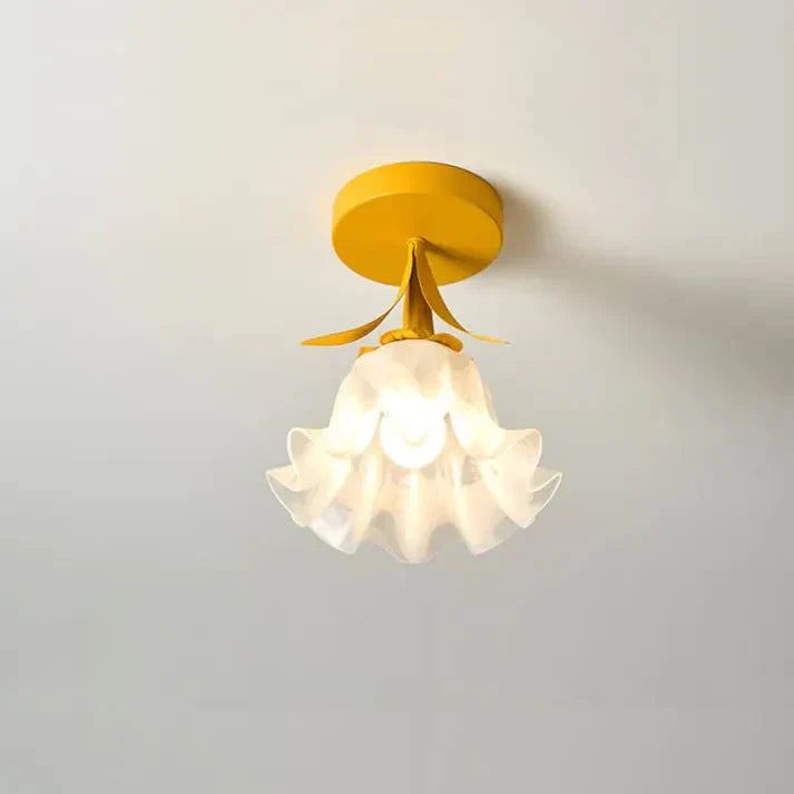 French Tiffany Mini Flower Ceiling Light