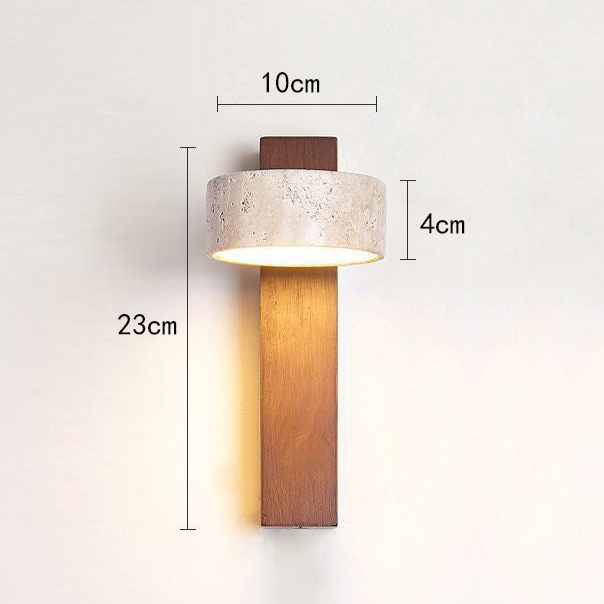 Wabi Sabi Travertine Wall Light