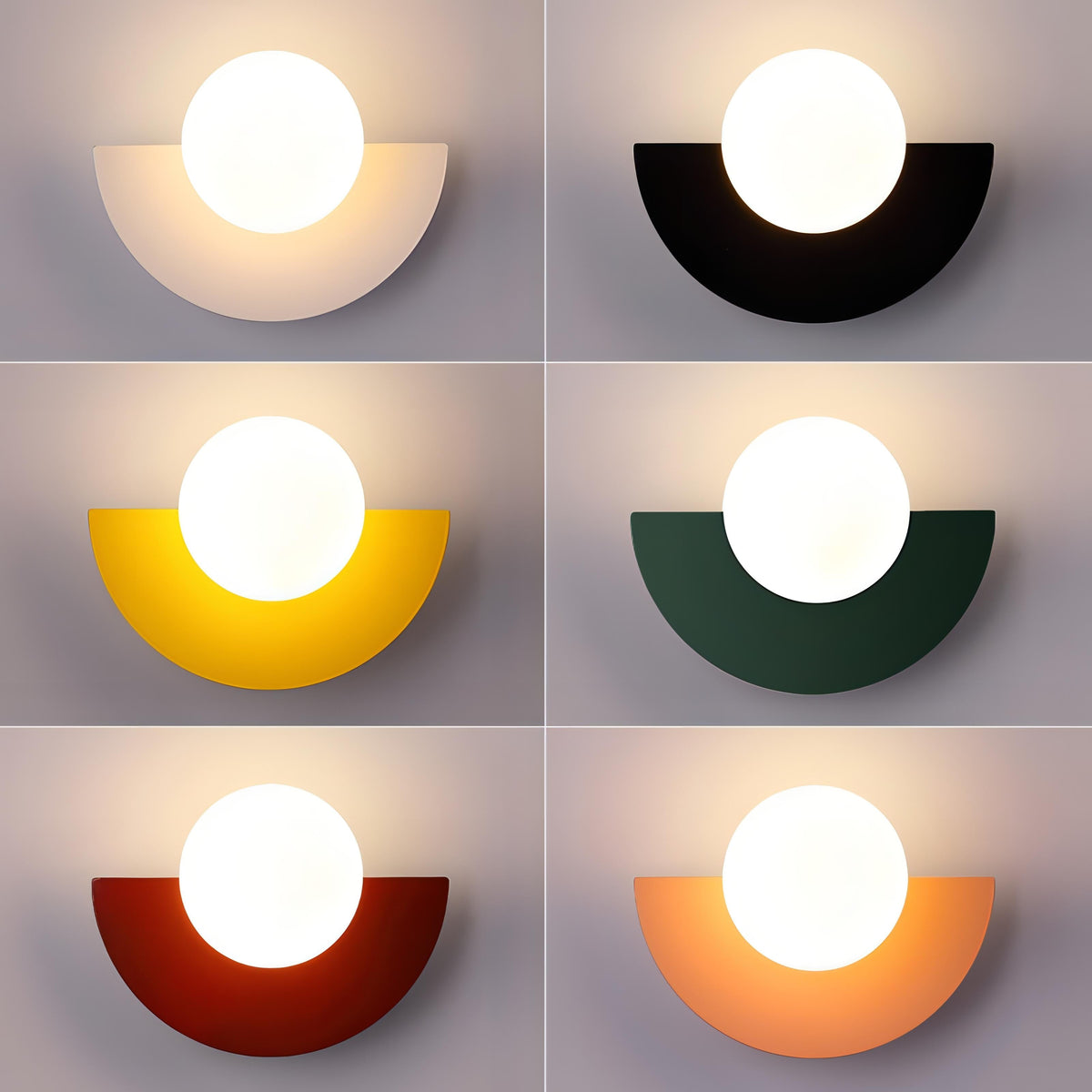 Everest Nordic Half-Moon Wall Light