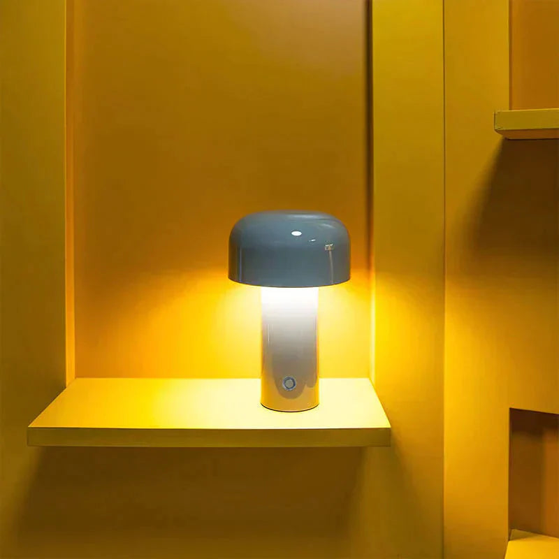 Italian Cordless Mushroom Table Lamp