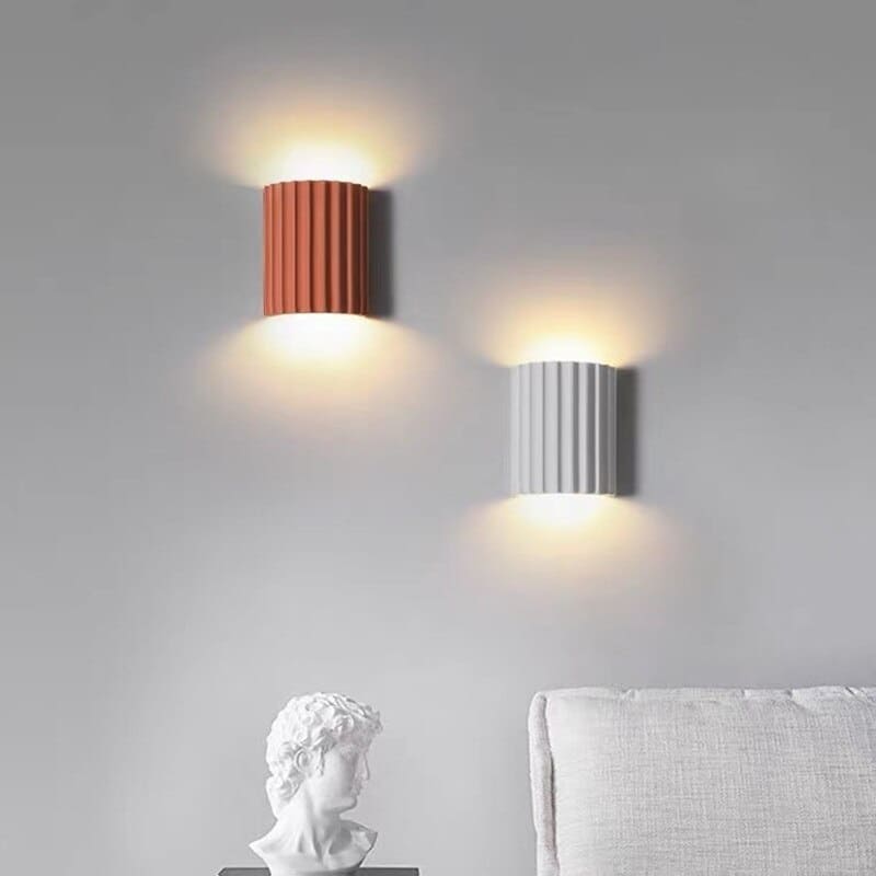 Modern Half-Moon Resin Wall Sconce