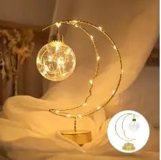 Crescent Moon Fairy Lamp