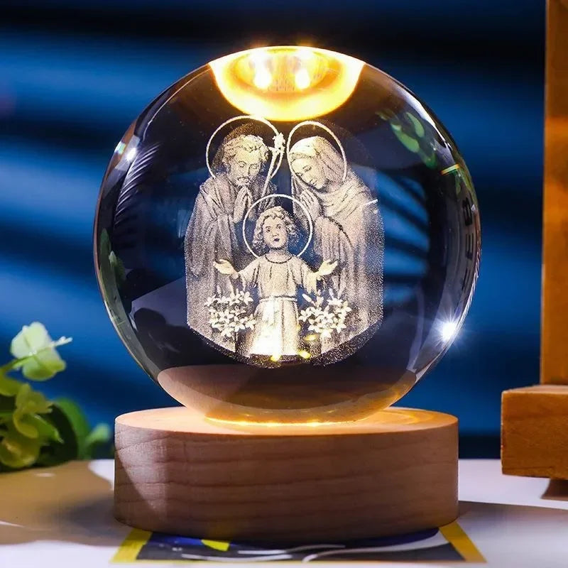 Faith Crystal Ball Night Light