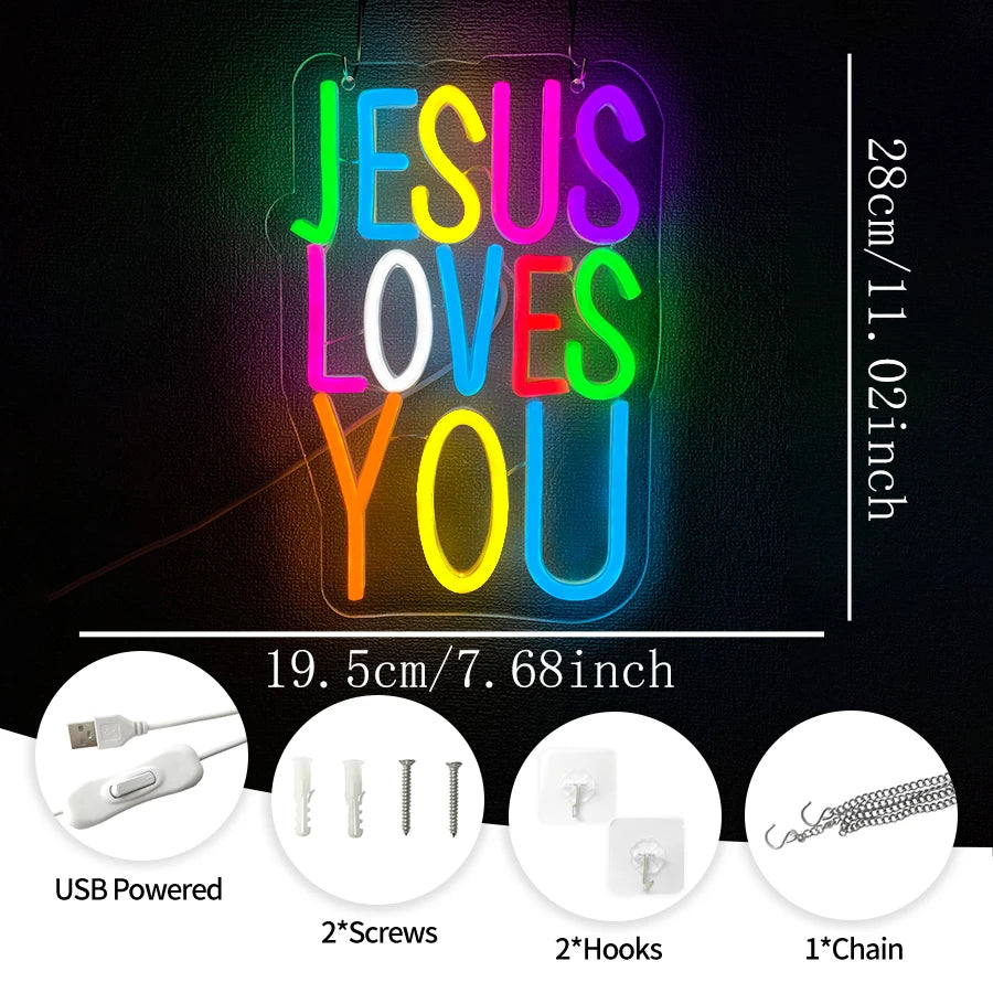 Faith Message Neon Sign