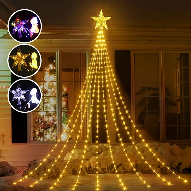 Star Waterfall Tree Lights