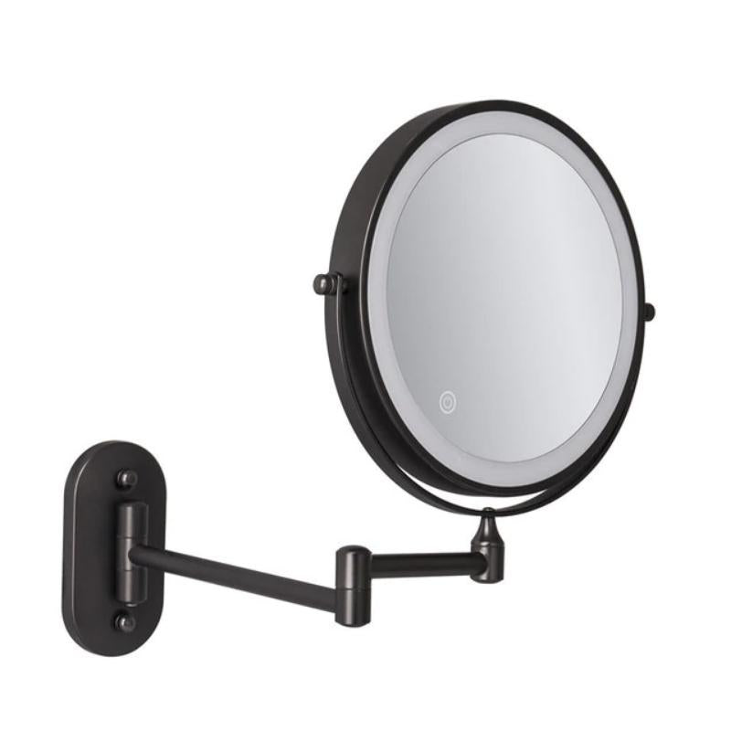 Black Rechargeable LED Makeup Mirror