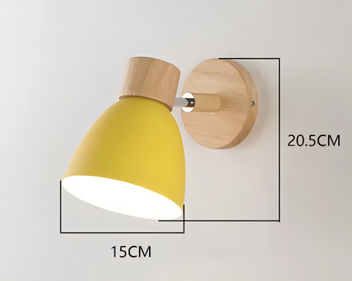 Jandiel Nordic Wooden Wall Light