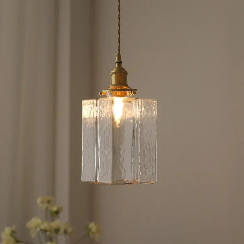 Fatima Retro Glass Pendant Light