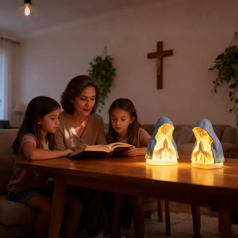 Praying Virgin Mary Lamp
