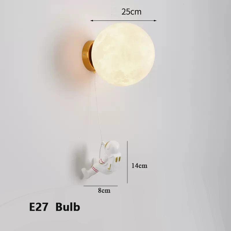 Astronaut Moon Wall Lamp