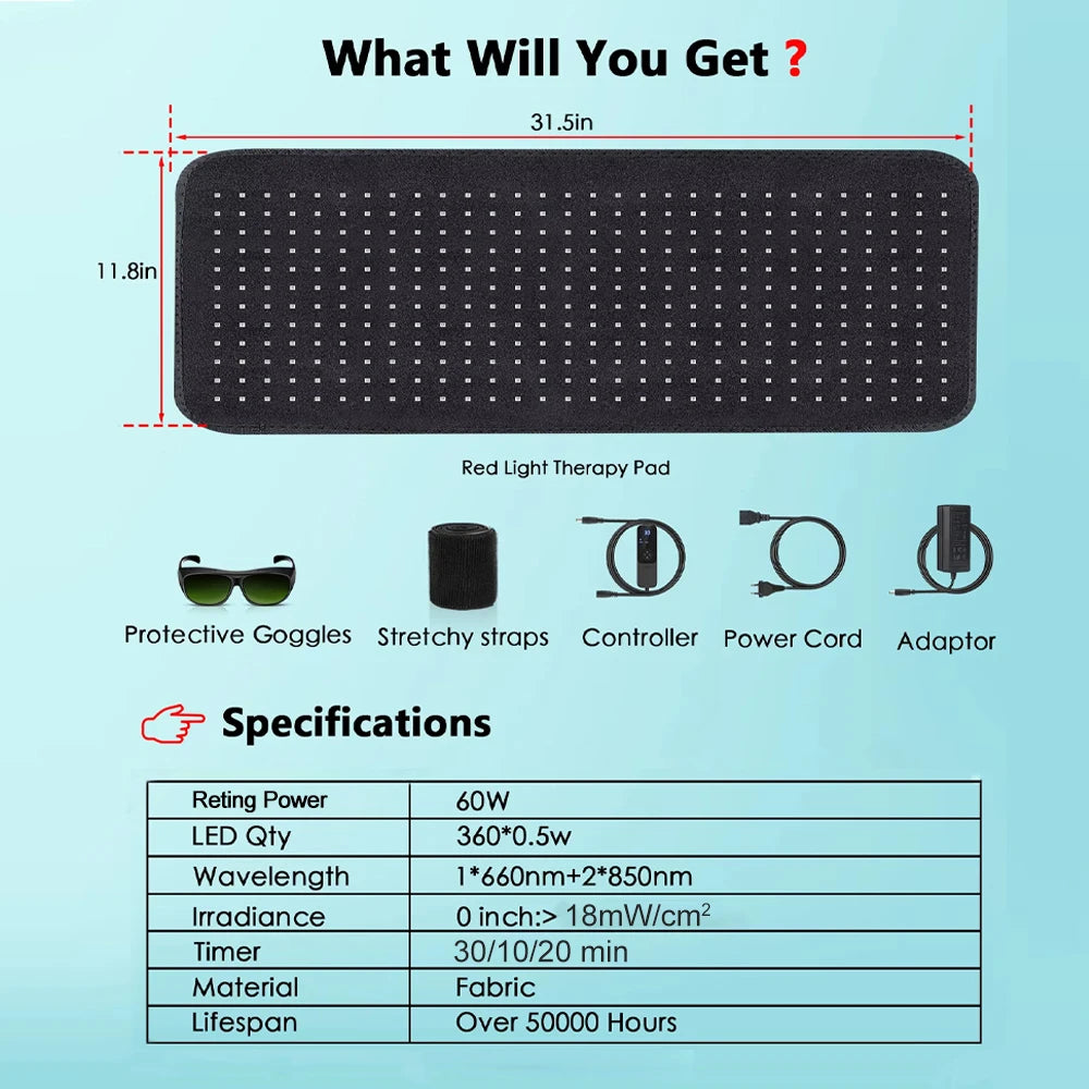 Red Light Therapy Pad