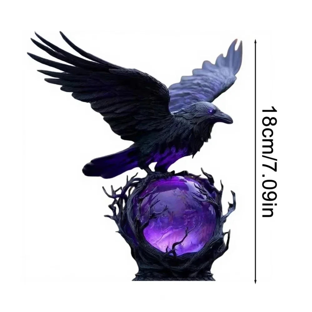Gothic Raven Glow Lamp