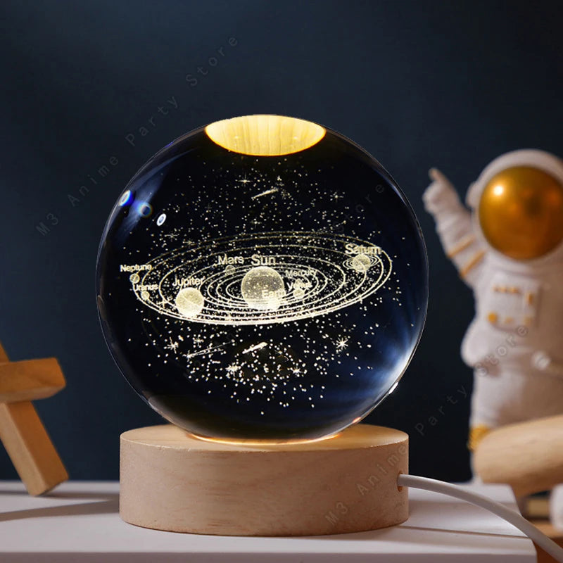 Crystal Ball Planet Lamp