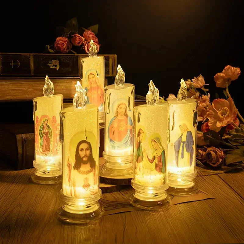 Saints Devotional LED Candle