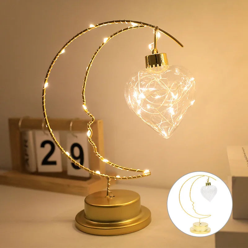 Crescent Moon Fairy Lamp