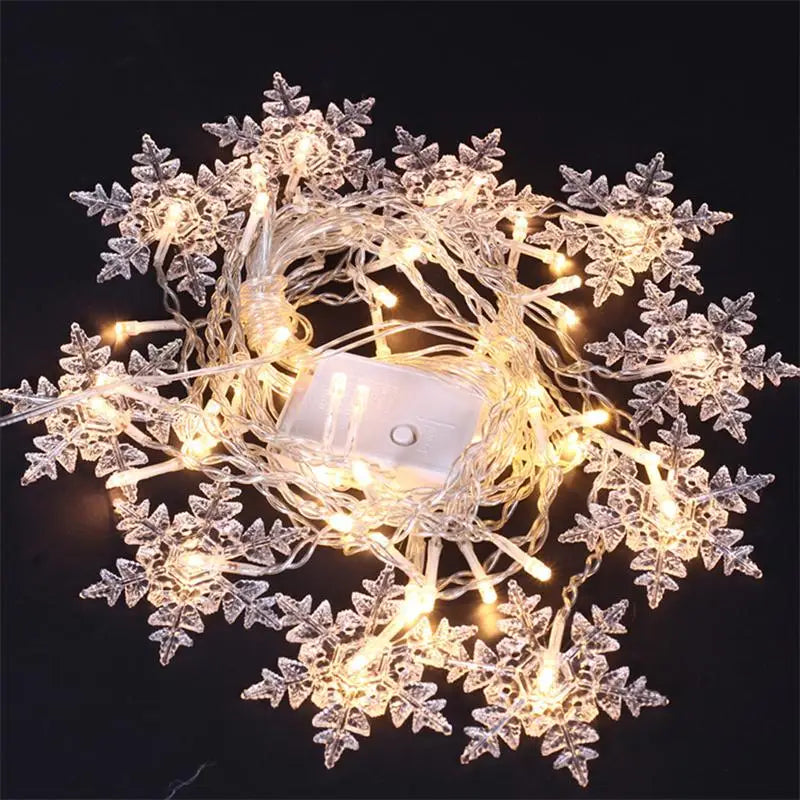 Snowflake Curtain Lights