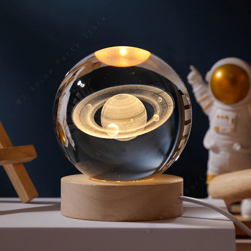 Crystal Ball Planet Lamp