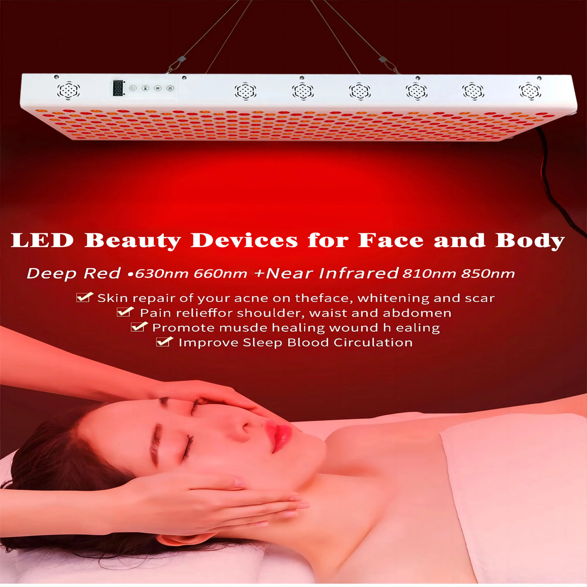 Full Body Red Light Panel with Stand