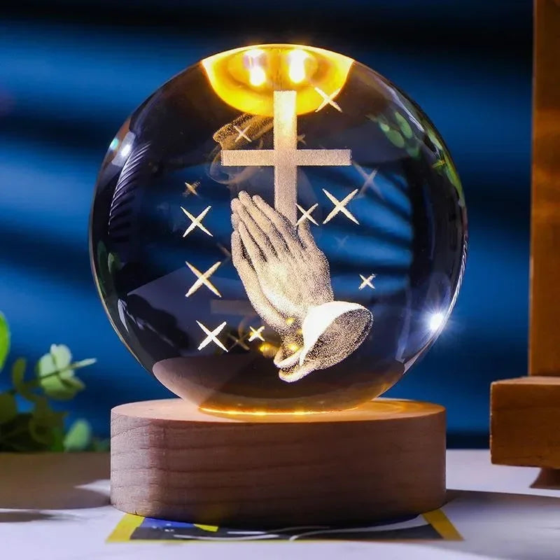 Faith Crystal Ball Night Light