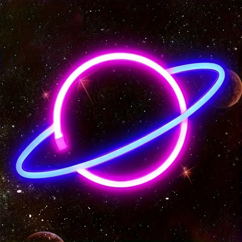 Saturn Neon Light