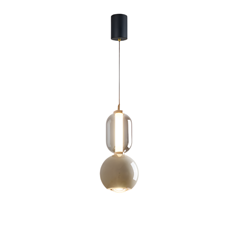 Scandinavian Iron Glass Pendant