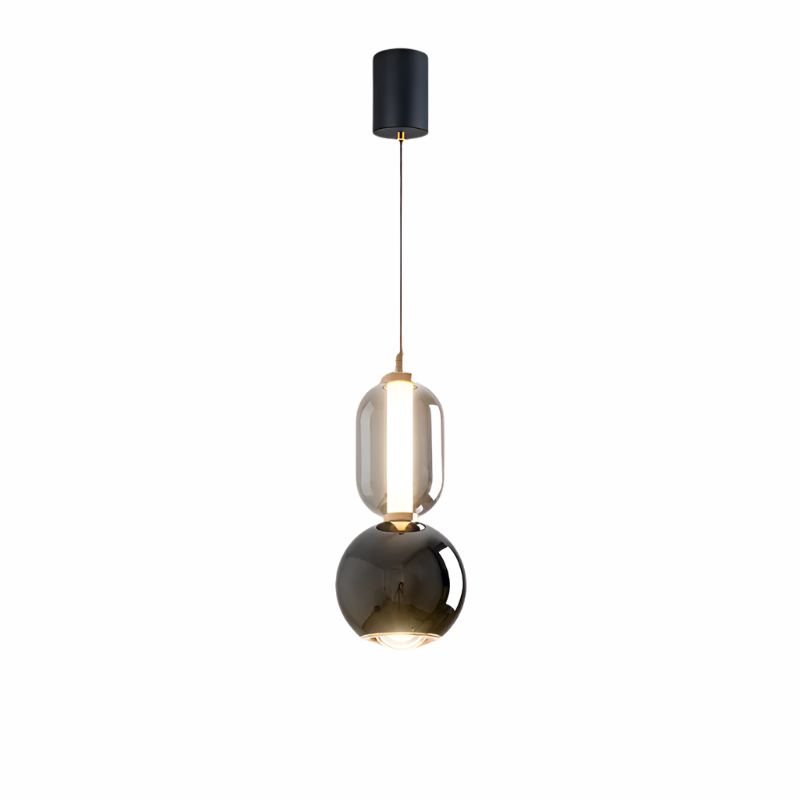 Scandinavian Iron Glass Pendant