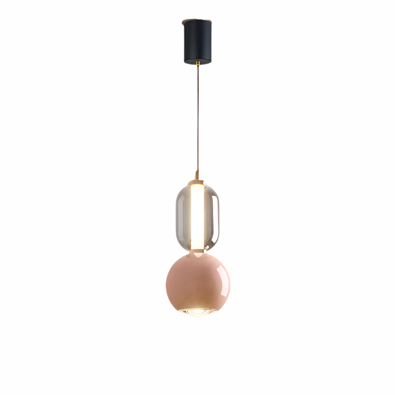 Scandinavian Iron Glass Pendant