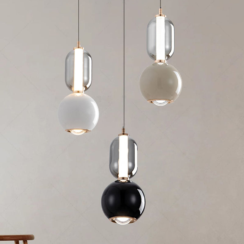 Scandinavian Iron Glass Pendant