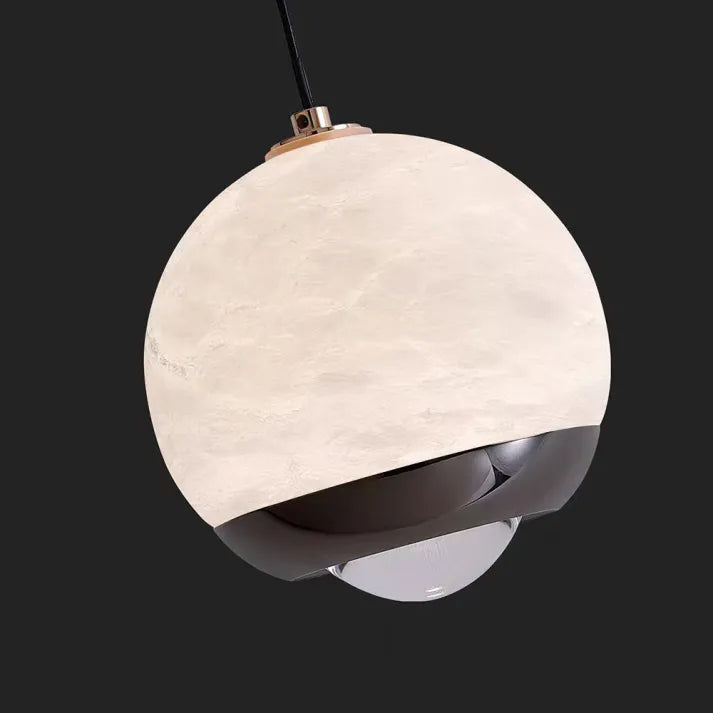 Scandinavian Alabaster Globe Pendant