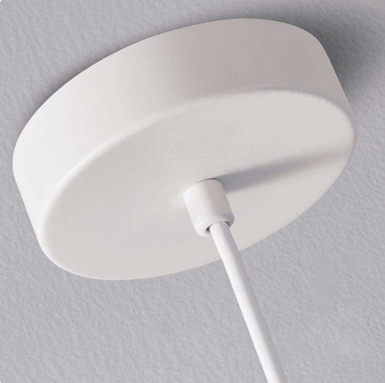 Scandinavian Wood & Metal Pendant