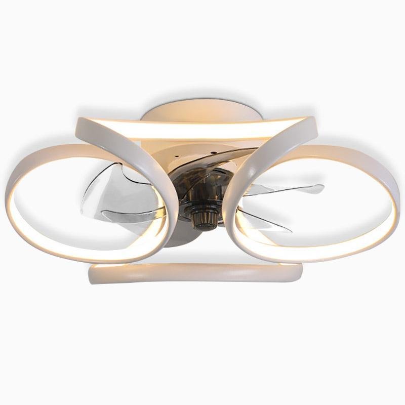 Flower LED Ceiling Fan Light with Remote