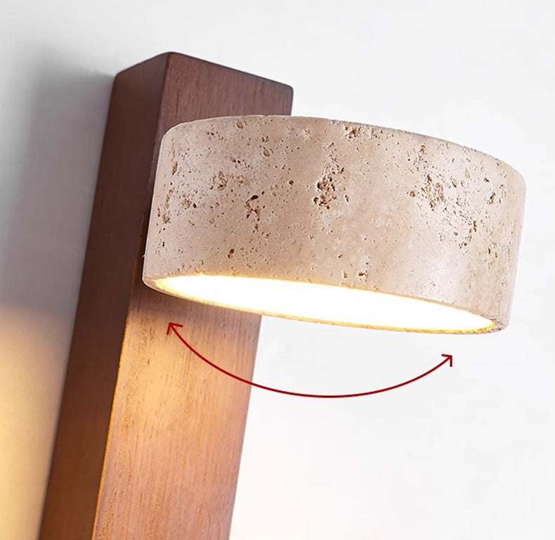 Wabi Sabi Travertine Wall Light