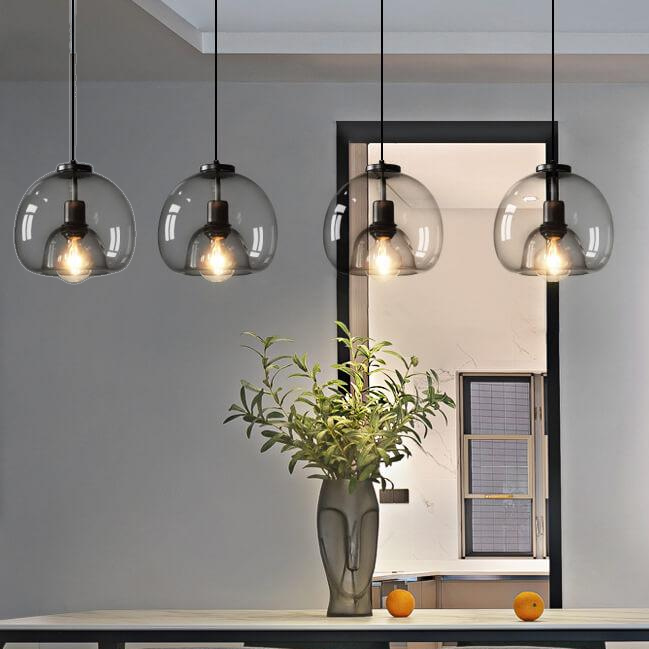 Hand-Blown Glass Ceiling Light