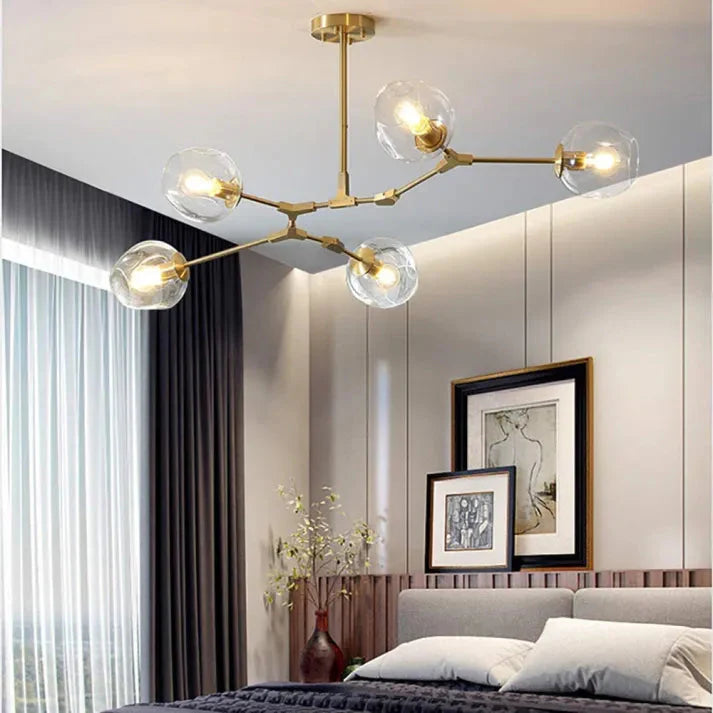 Bubble Glass Sputnik Chandelier