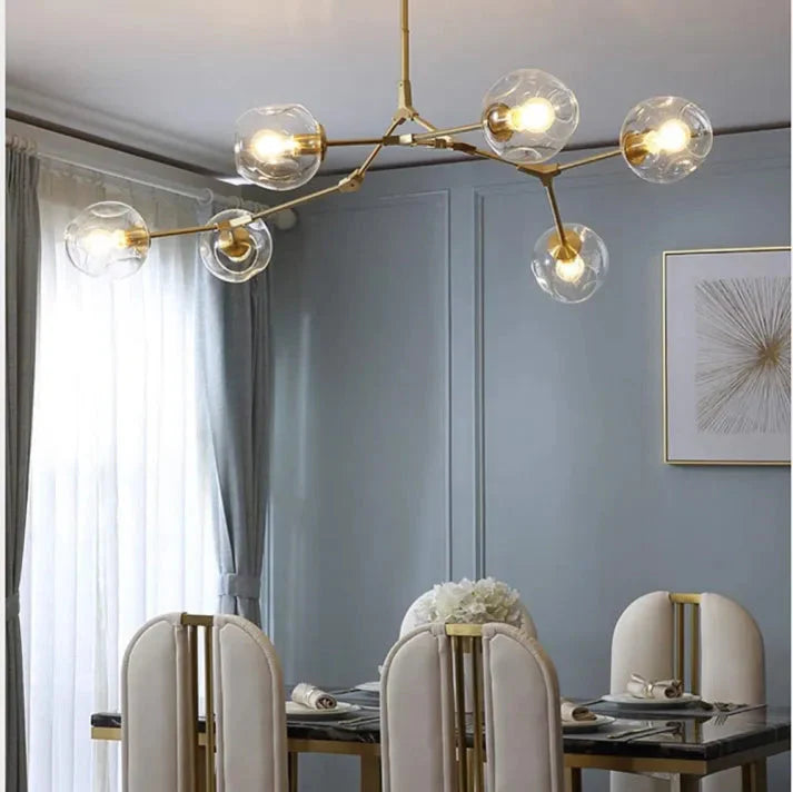 Bubble Glass Sputnik Chandelier